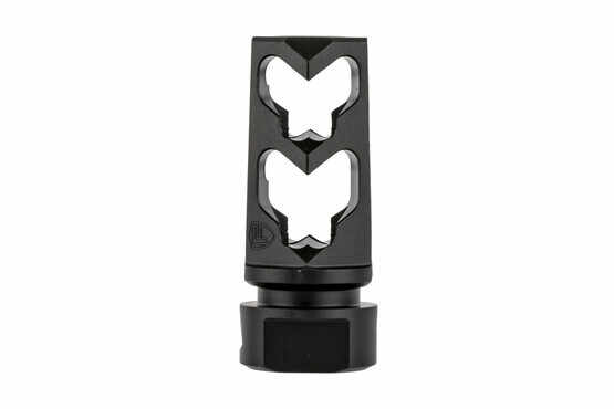 Fortis 5.56 Muzzle brake in the Control series is a 2-port muzzle brake with aggressive rear-angled side ports